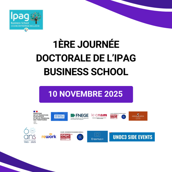 1ère Journée Doctorale de l’IPAG Business School | 10 novembre 2025